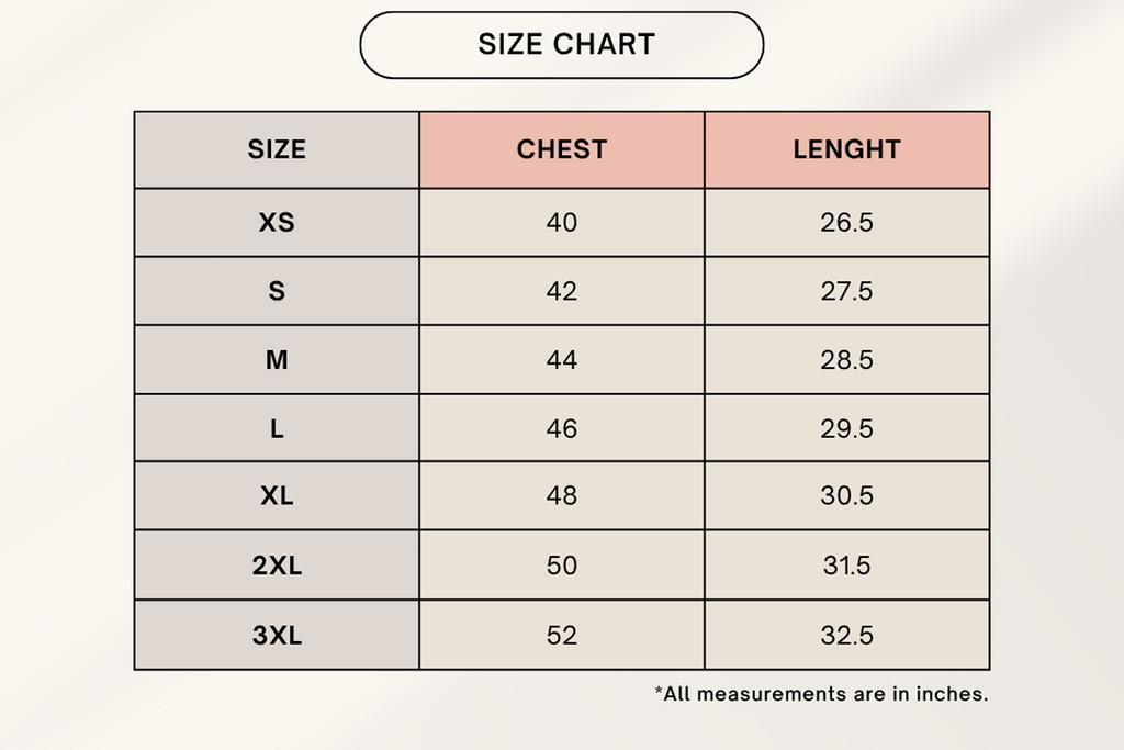 Color_Size Chart