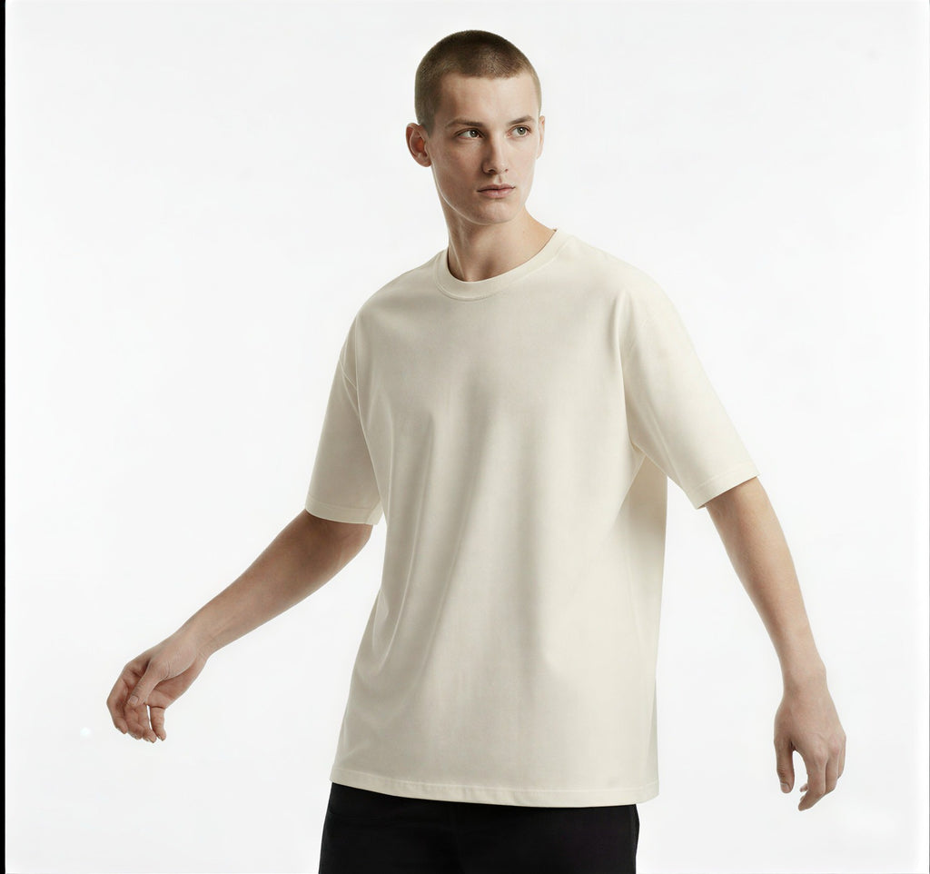 Unisex Terry Oversized Cotton Polyester Tee (260gsm) - Light Colours