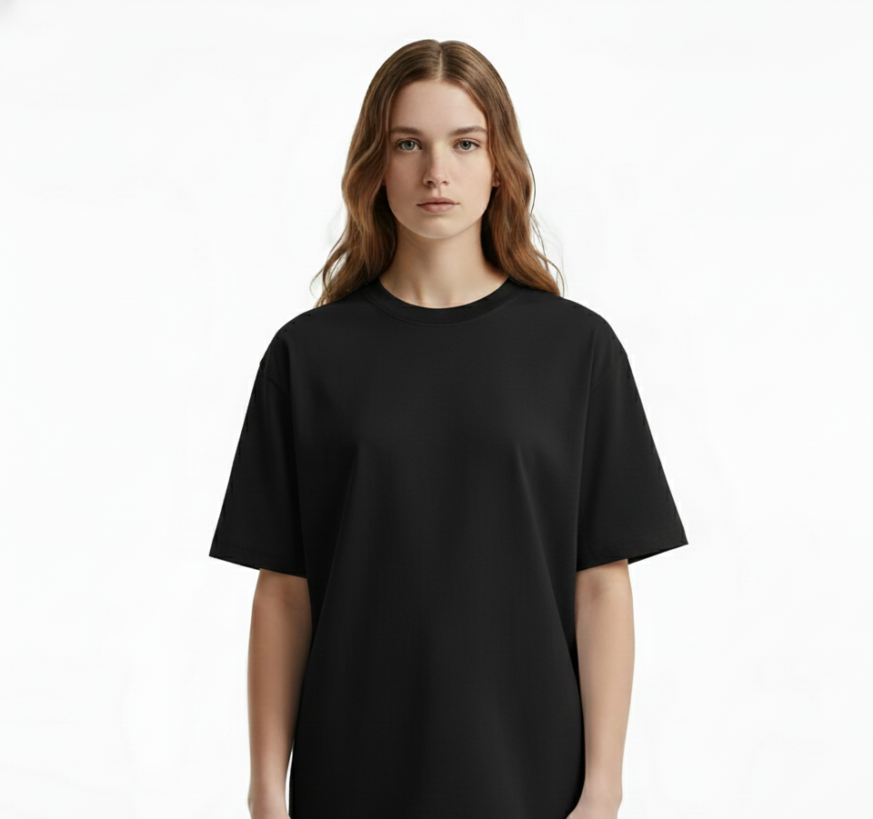 Unisex Oversized Light Weight Cotton Tee (180gsm) - Dark colours